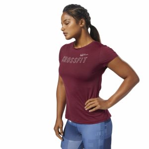 Reebok CrossFit ACTIVCHILL T Shirt Damen - Rot - DE 072-JEK